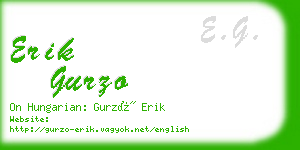 erik gurzo business card